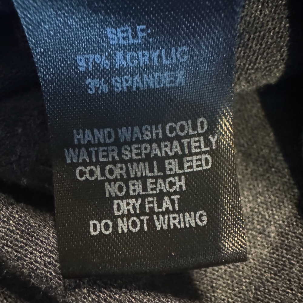 Lulu's Charcoal Gray Long Sleeve Backdrop Top XS - Picture 6 of 6